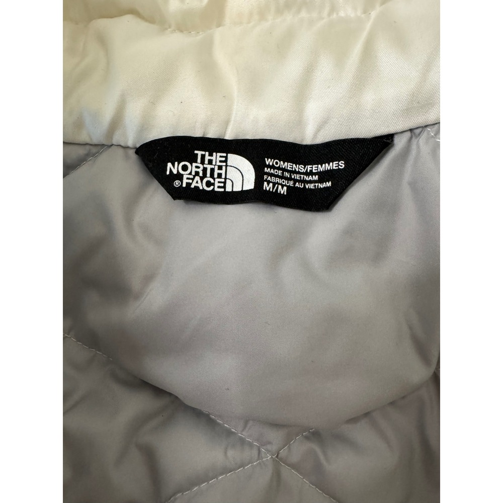 The North Face 550 Goose Down Fill Puffer Vest White Quilted Womens Medium - Picture 9 of 12